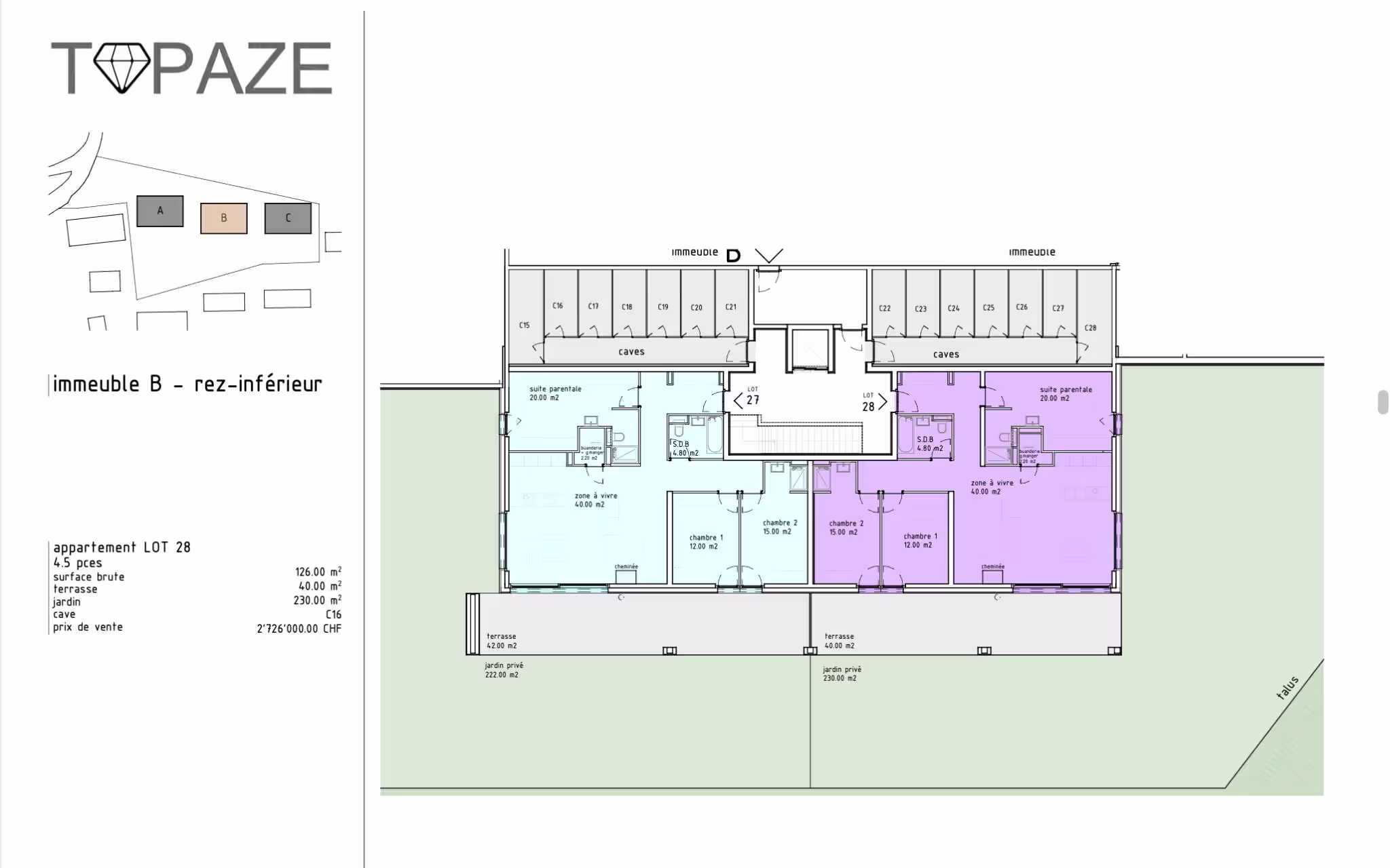 1808 – Appartement – 4.5pièces – 2826000CHF – 126 m²