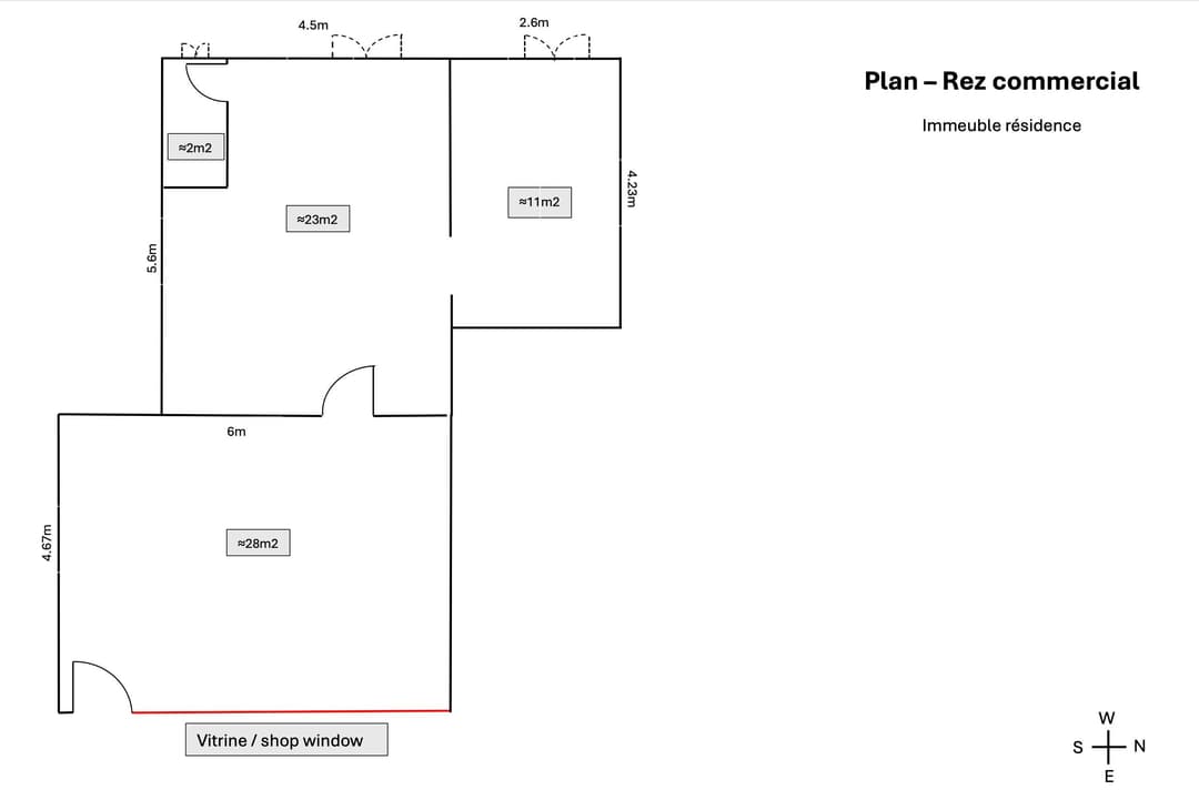 1943 – Commerce – 4000CHF – 65m²